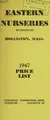 Cover image for Price list, 1947