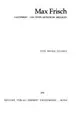 Cover image for Max Frisch
