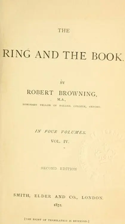 The ring and the book. cover