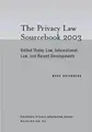 Cover image for Privacy Law Sourcebook 2003