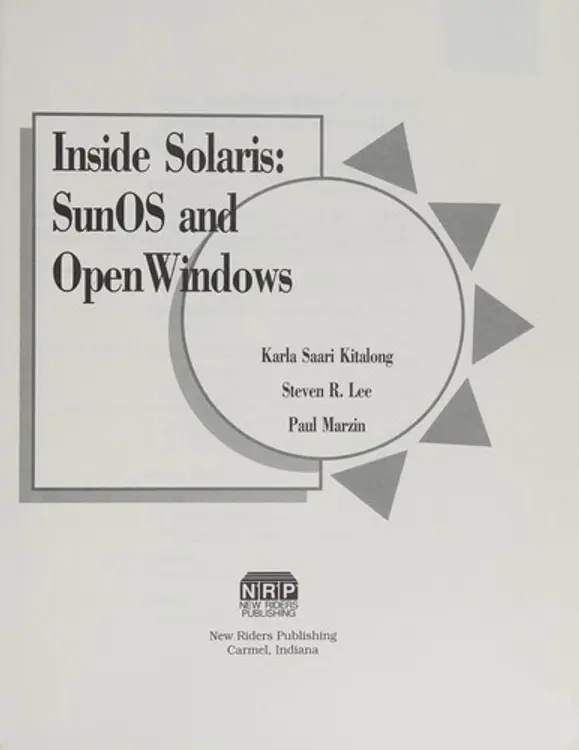 Inside Solaris: SunOS and OpenWindows cover