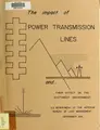 Cover image for The impact of power transmission lines and their effect on the Southwest environment