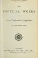 Cover image for The poetical works, including recent poems.