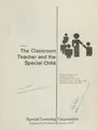 Cover image for Readings in the Classroom Teacher and the Special Child (Special Education Series (Guilford, Conn.))