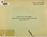 Cover image for Department of the Interior justifications for appropriations, fiscal year ending ...