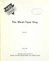 Cover image for The meat-type hog