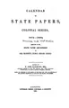 Cover image for Calendar of State Papers, Colonial Series ...