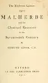 Cover image for Malherbe and the classical reaction in the seventeenth century