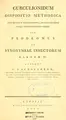 Cover image for Curculionidum dispositio methodica