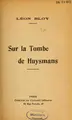 Cover image for Sur la tombe de Huysmans