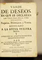 Cover image for Varon de deseos, en que se declaran las tres vias de la vida espiritual. Purgatiua, illuminatiua, y vnitiua