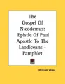 Cover image for The Gospel Of Nicodemus