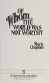 Cover image for Of whom the world was not worthy