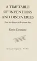 Cover image for A timetable of inventions and discoveries from pre-history to the present day