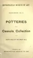 Cover image for Potteries of the Cesnola Collection in the south aisle of the great hall.