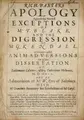 Cover image for Rich. Baxters apology against the modest exceptions of Mr T. Blake