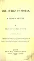 Cover image for The duties of women
