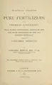 Cover image for A practical treatise on pure fertilizers