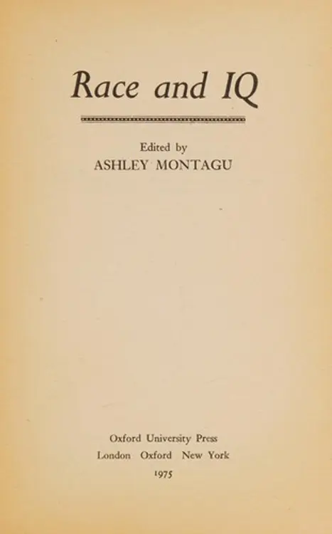 Race and IQ cover