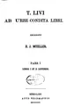 Cover image for T. Livi Ab urbe condita libri