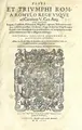 Cover image for Fasti et trivmphi Rom. a Romvlo rege vsqve ad Carolvm V. Caes. Aug., sive, Epitome regum, consulum, dictatorum, magistror. equitum, tribunorum militum consulari potestate, censorum, impp. & aliorum magistratuum Roman. cum orientalium tum occidentalium, ex antiquitatum monumentis maxima cum fide ac diligentia desumpta