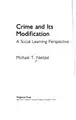 Cover image for Crime and its modification