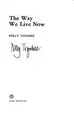 Cover image for The way we live now.