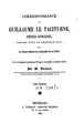 Cover image for Correspondance de Guillaume le Taciturne, prince d'Orange