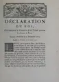 Cover image for Déclaration du roi concernant le commerce de la viande pendant le carême à Paris