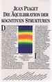 Cover image for Die Äquilibration der kognitiven Strukturen.