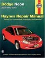 Cover image for Haynes Dodge Neon 2000 thru 2003