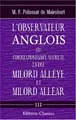 Cover image for L\'observateur anglois, ou Correspondance secrete entre Milord Alléye et Milord Alléar