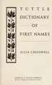 Cover image for Tuttle dictionary of first names