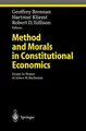 Cover image for Method and Morals in Constitutional Economics