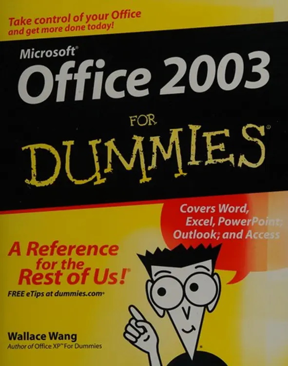 Office 2003 for dummies cover