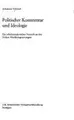 Cover image for Politischer Kommentar und Ideologie
