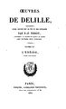 Cover image for Œuvres de J. Delille.