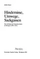 Cover image for Hindernisse, Umwege, Sackgassen
