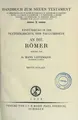 Cover image for Einführung in die Textgeschichte der Paulusbriefe an die Römer