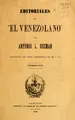 Cover image for Estudios sobre personajes y hechos de la historia venezolana