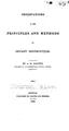 Cover image for Observations on the Principles and Methods of Infant Instruction