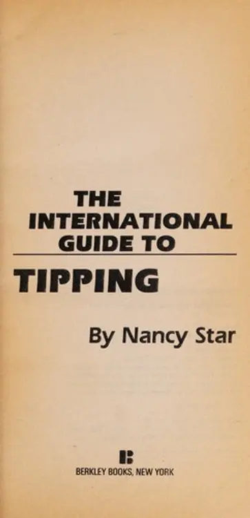 The international guide to tipping cover