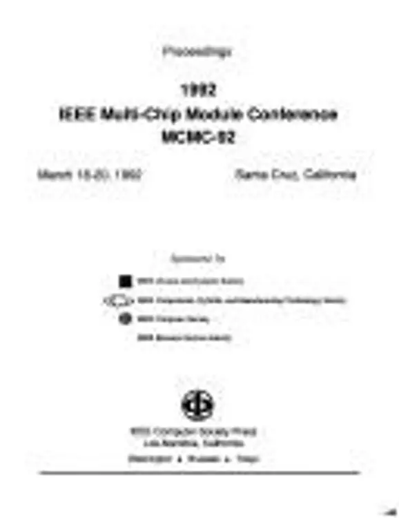 1992 IEEE Multi-Chip Module Conference McMc-92, Proceedings, March 18-20, 1992, Santa Cruz, California cover