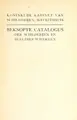 Cover image for Beknopte catalogus der schilderijen en beeldhouwwerken