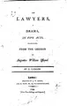Cover image for The Lawyers: A Drama in Five Acts