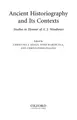Cover image for Ancient historiography and its contexts