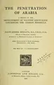 Cover image for The penetration of Arabia