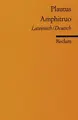 Cover image for Amphitruo. Zweisprachige Ausgabe. Lateinisch / Deutsch.