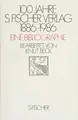 Cover image for 100 Jahre S. Fischer Verlag 1886-1986