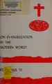 Cover image for On evangelization in the modern world